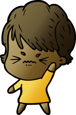 Bir insan tarafından çizilmiş, hayal kırıklığına uğramış bir kadın.