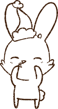 Bir insan tarafından çizilmiş Noel Tavşanı Kömürü