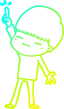 Bir insan tarafından çizilmiş kendini beğenmiş bir çizgi film karakteri.