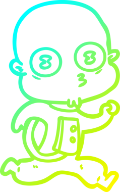 Bir insan tarafından çizilen soğuk eğim çizgisi