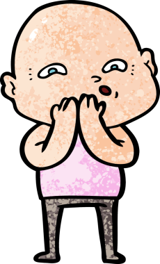 bir insan tarafından çizilmiş sinirli bir adam.