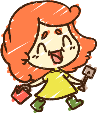 Bir insan tarafından çizilen Mutlu Kız Tebeşiri