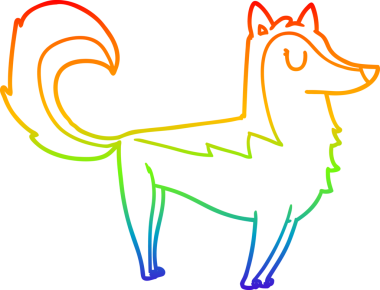 gökkuşağı gradyan çizimi bir insan tarafından çizilmiş bir karikatür kabuğu