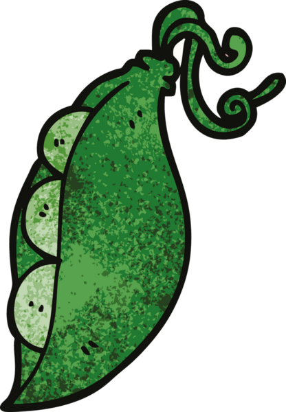 Bir insan tarafından çizilmiş bezelye karalaması.