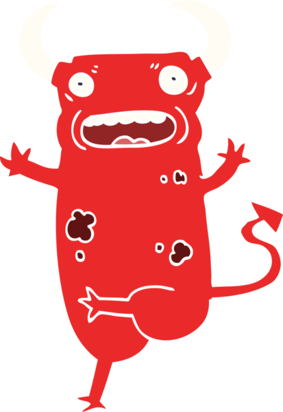 Bir insan tarafından çizilmiş karalama iblisi.