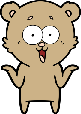 Bir insan tarafından çizilmiş bir çizgi film karakteri.