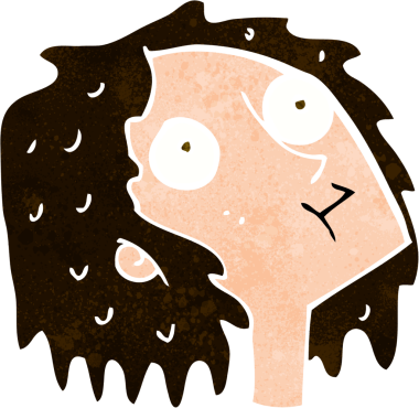 Bir insan tarafından çizilmiş el çizimi karikatür