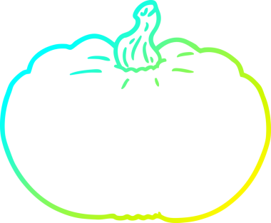 Bir insan tarafından çizilmiş bir çizgi balkabağı çizimi.