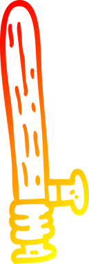 Bir insan tarafından çizilmiş bir polis copunun sıcak çizgi çizimi