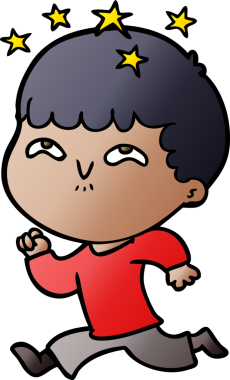 çizgi film bir insan tarafından çizilmiş hayret verici çocuk.