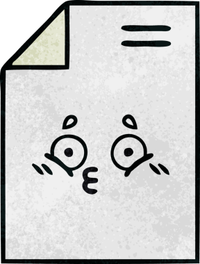 Bir insan tarafından çizilmiş bir kağıdın retro grunge desen karikatürü