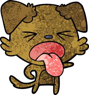 Bir insan tarafından çizilmiş iğrenç bir çizgi film.