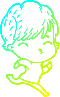 Bir insan tarafından çizilmiş bir karikatür kadın çizimi