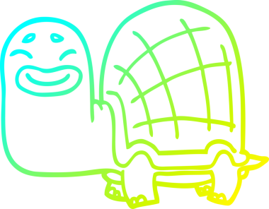 Bir insan tarafından çizilen sivri uçlu kirpinin soğuk gradyan çizimi.