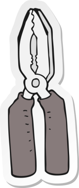 Bir insan tarafından çizilmiş kerpeten çıkartması.