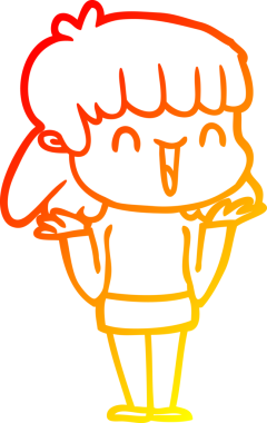 Bir insan tarafından çizilmiş bir karikatür kadın çizimi