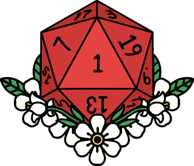 Retro Dövme Tarzı Doğal Zarlar Bir insan tarafından çizilmiş çiçek elementleri ile yuvarlanır