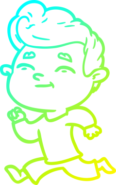 Bir insan tarafından çizilmiş çizgi film karakteri çizimi.