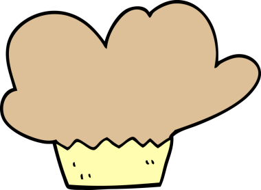 Bir insan tarafından çizilmiş karalama keki.