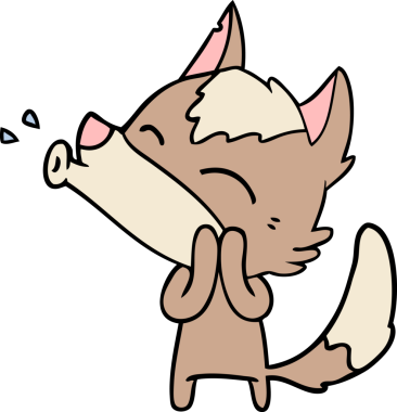 Bir insan tarafından çizilmiş uluyan kurt çizgi filmi.