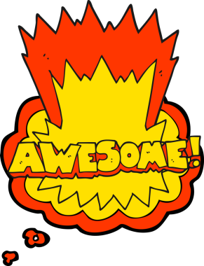 Harika serbest çizim düşünce balonu karikatürü bir insan tarafından çizildi.