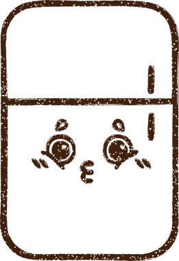 Bir insan tarafından çizilmiş buzdolabı kömürü çizimi