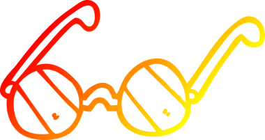 Bir insan tarafından çizilmiş çizgi film güneş gözlüğü çizimi.