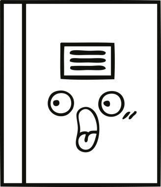 Bir insan tarafından çizilmiş bir defterin çizgi çizimi