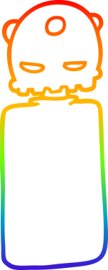 gökkuşağı gradyan çizgisi bir insan tarafından çizilmiş robot çizgi