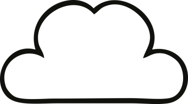 Bir insan tarafından çizilmiş bir fırtına bulutu çizimi