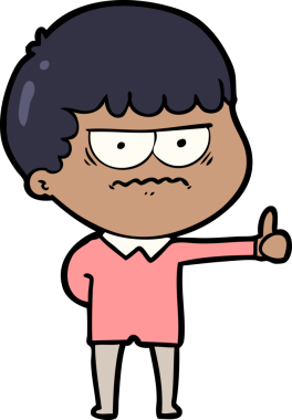 Bir insan tarafından çizilmiş rahatsız bir adam.