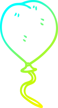 Bir insan tarafından çizilen karikatür balonunun soğuk eğim çizgisi.