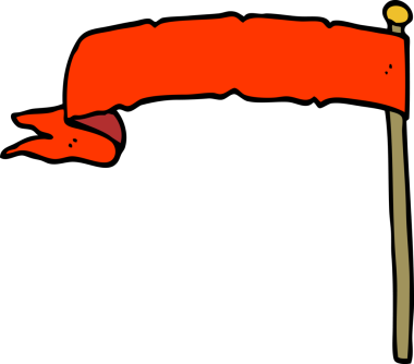 Bir insan tarafından çizilmiş karalama bayrağı.