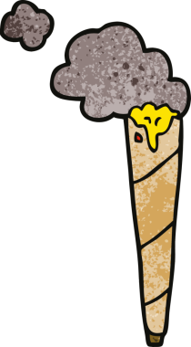 Bir insan tarafından çizilmiş karalama sigarası.