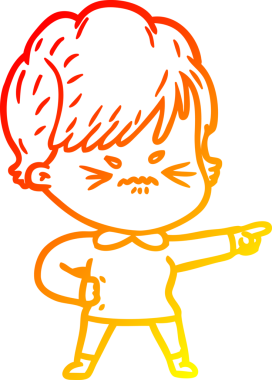 Bir insan tarafından çizilmiş karikatür çizimi.