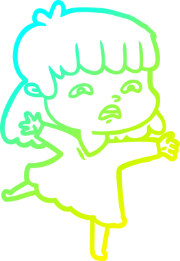 Bir insan tarafından çizilmiş endişeli bir karikatür çizimi.