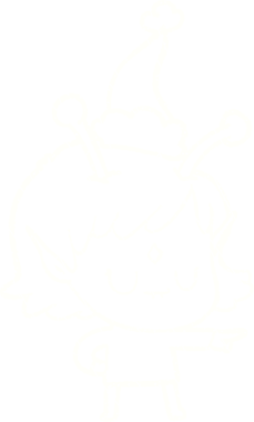 Bir insan tarafından çizilen Noel Uzaylı Tebeşiri