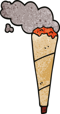 Bir insan tarafından çizilmiş karalama sigara tiryakisi.