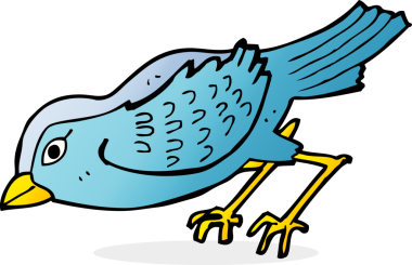 Bir insan tarafından çizilmiş bahçe kuşu.