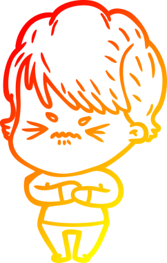 Bir insan tarafından çizilmiş karikatür çizimi.