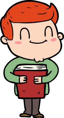 Bir insan tarafından çizilmiş çizgi film dostu bir adam.