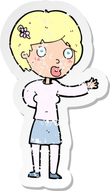 Bir insan tarafından çizilmiş sallanan bir karikatürün gerilimli yapıştırması.