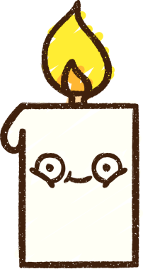 Yanan Mum Tebeşiri Bir insan tarafından çizilmiş