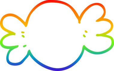 gökkuşağı gradyan çizimi bir insan tarafından çizilmiş bir çizgi film.