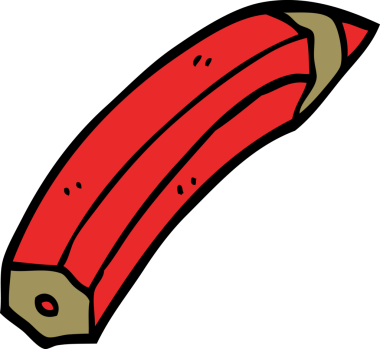 Bir insan tarafından çizilmiş karalama renkli kalem.