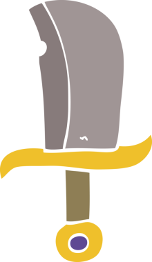 Bir insan tarafından çizilmiş karalama hançeri.