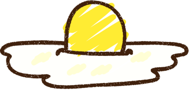 Bir insan tarafından çizilmiş kızarmış yumurta tebeşiri.