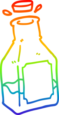 Bir insan tarafından çizilmiş sürahide bir çizgi film şeridi çizimi.