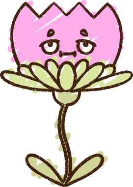 Bir insan tarafından çizilen çiçek tebeşiri