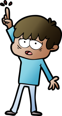 Bir insan tarafından çizilmiş bitkin çocuk çizgi filmi.